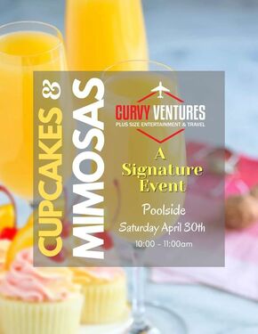 Signature Cupcakes and Mimosas Curvy Ventures Ft Lauderdale Spring Bash